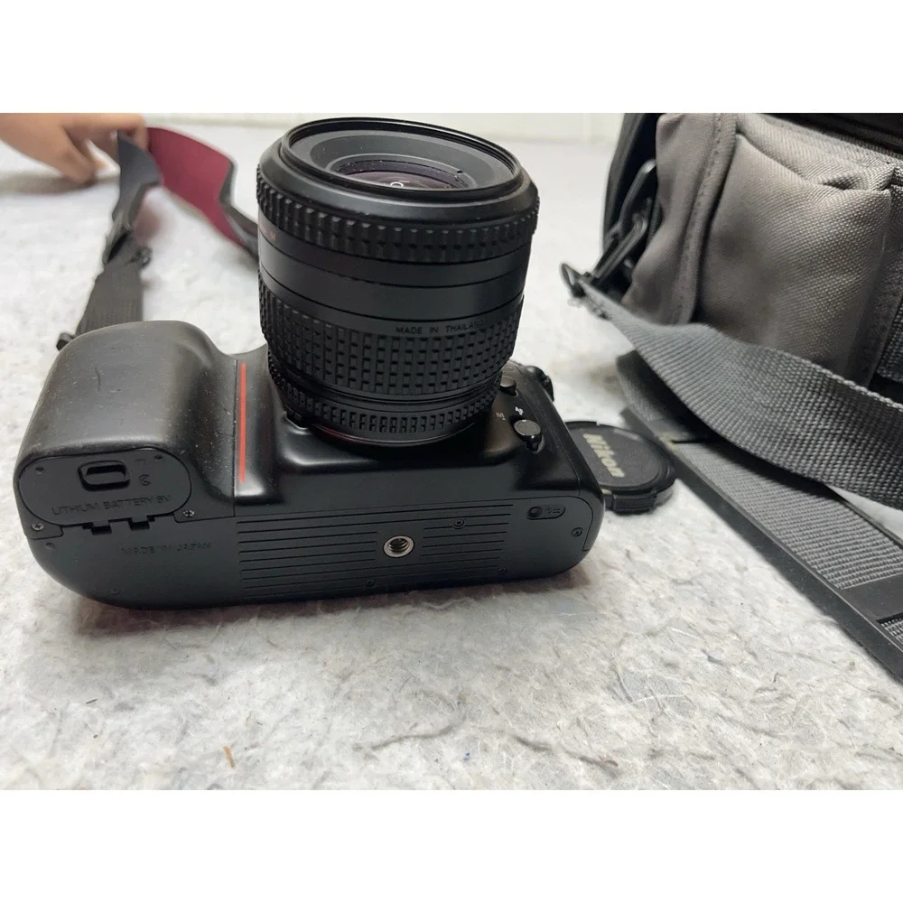 Nikon N50 Camera 35-80mm Lens With Papers Carrying‎ Case Extra Batteries  Tested